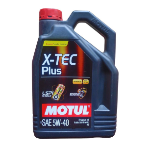 Motul X-Tech Plus 5W40 Fully Synthetic Engine Oil – 4 LTR | High Performance Petrol & Diesel Car Oil