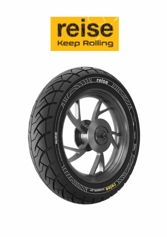 Reise twistR 100/80-12 56L Front/Rear Tubeless Tyre (TL) – All-Weather Scooter Tyre