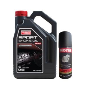 TRD Sports 5W30 4L Engine Oil with Throttle Body Clean 100ML Combo