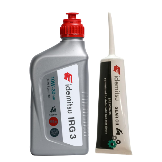 IR3 10W30 MB Engine Oil for Scooters 800ml with Gear Oil 80W90 120ml combo.