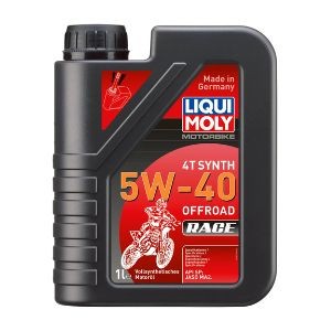 LIQUI MOLY  Motorbike 4T Synth 5W-40 Offroad Race 1L – Full Synthetic Engine Oil for Dirt Bikes, Enduro & Motocross