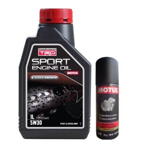 TRD Sports 5W30 1L Engine Oil with Throttle Body Clean 100ML Combo