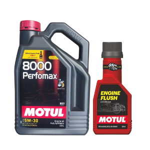 Motul 8000 Perfomax 5W30 3.5L + 250ml Engine Flush Combo Free