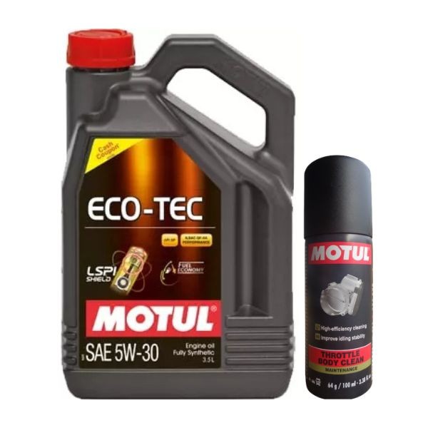Motul ECO-Tech 5W30 3.5L with Throttle Body Clean 100ML Combo