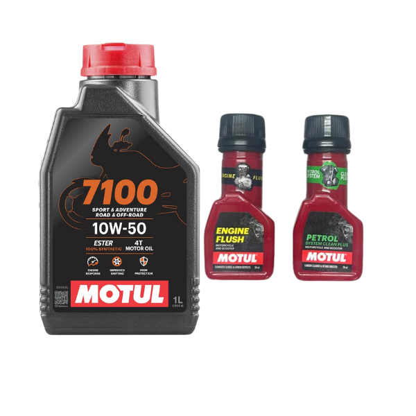 thumbnail image 2 of BENELLI TRK 502 / X Service Kit - Motul 7100 10W50 Oil, HIFLO Filter, NGK Spark Plug 2 of 5