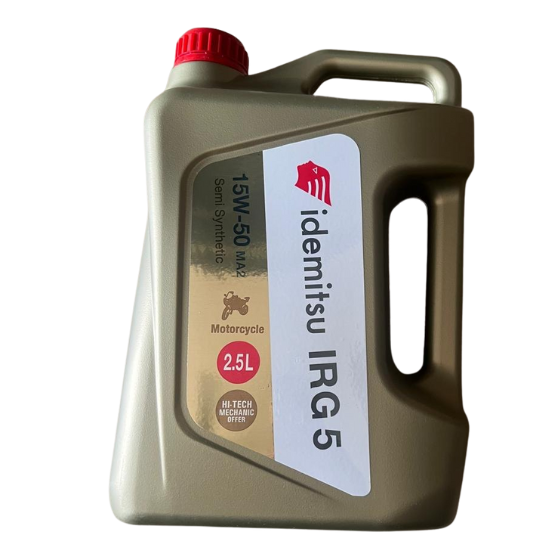 IRG5 15W-50 2.5L Semi-Synthetic Engine Oil | For 4-Stroke Motorcycle Engines