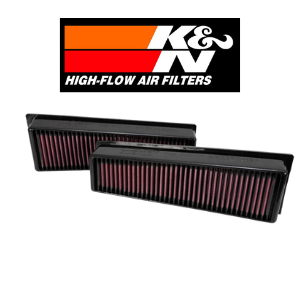 K&N High-Flow Lifetime Engine Air Filter: Compatible with BMW Z4 3.0L (E85/E86 2003-2008) – Replaces OEM, Washable & Reusable, Increased Horsepower (2 PER BOX)