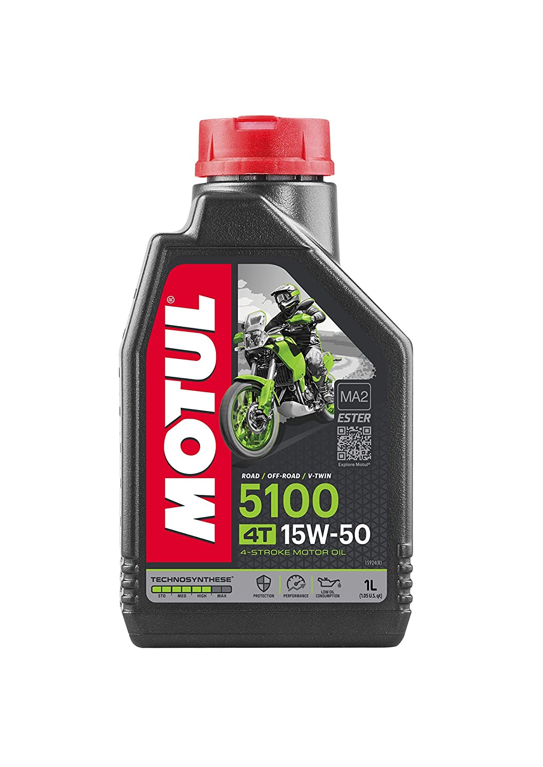 MOTUL 5100 15W50 SYNTHETIC BLEND ENGINE OIL 1L