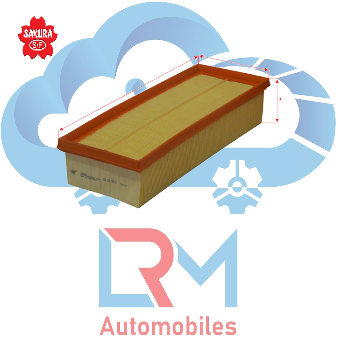 Sakura Air filter A31070 for Laura Dsl Type 1