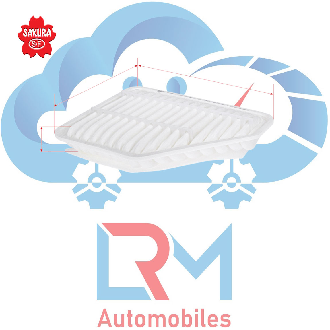 Sakura Air filter A3314 for Corolla Atlis Dsl