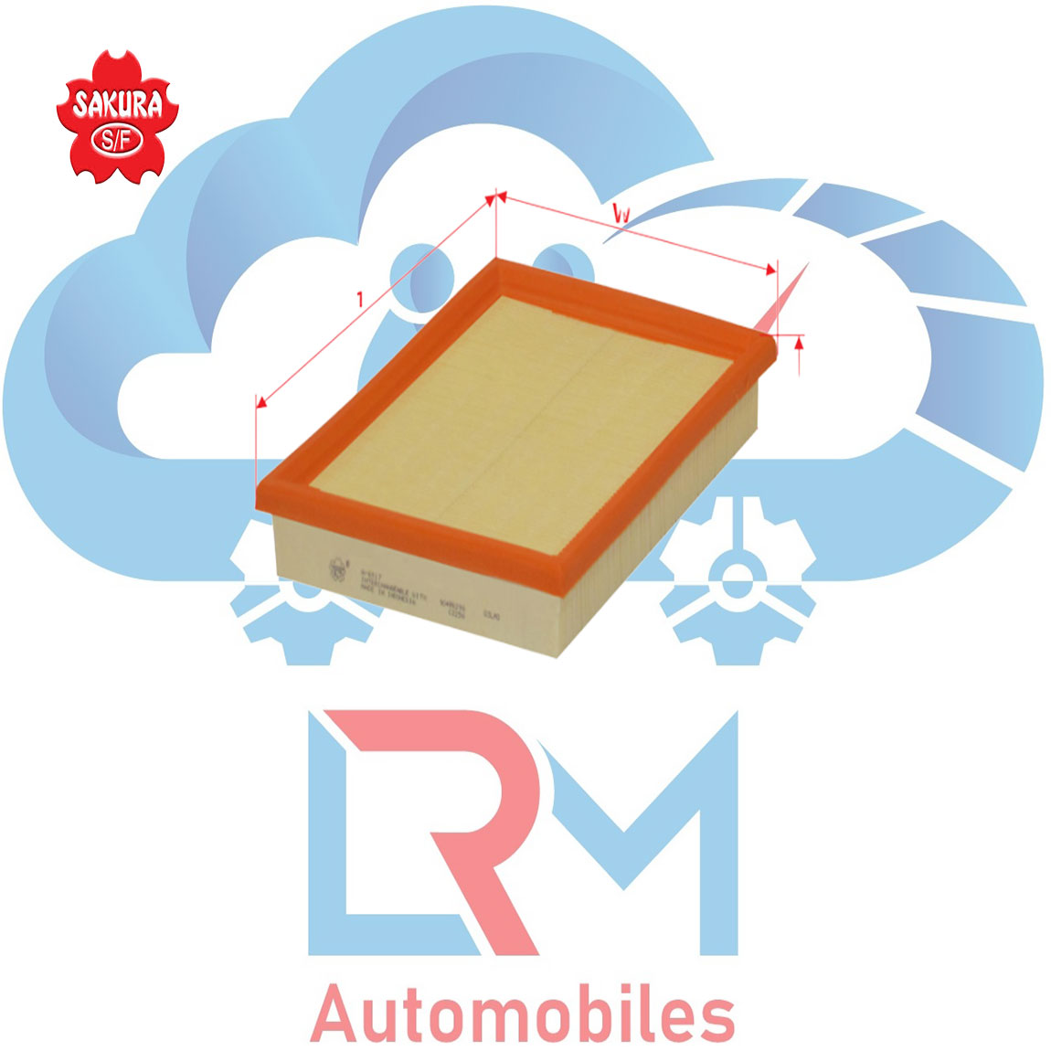 Sakura Air filter A6517 for Opel Corsa
