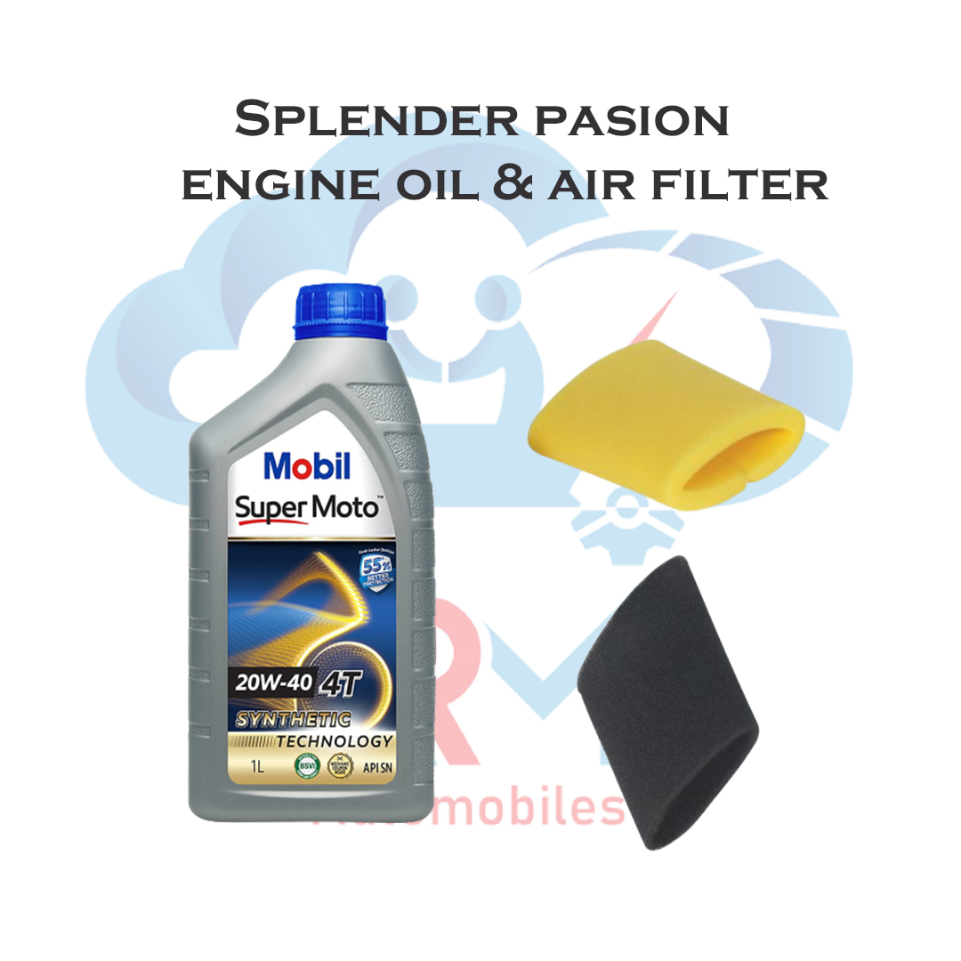 Splendor Passion Engine oil and Air Filter 1