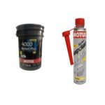 Motul 4000 15W40 7L and System Clean Combo