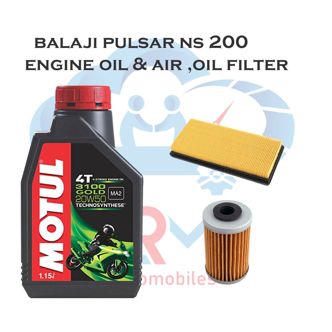 Pulsar 200NS Engine oil and Filters Service Kit